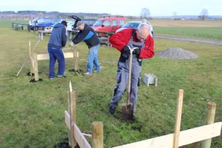 Die ersten Arbeiten für unsere neue Vereinshütte