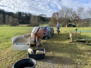 Die ersten Arbeiten für unsere neue Vereinshütte