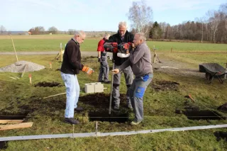 Die ersten Arbeiten für unsere neue Vereinshütte