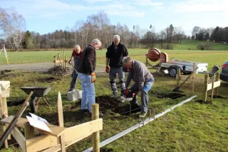 Die ersten Arbeiten für unsere neue Vereinshütte