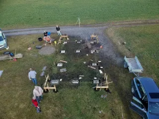 Die ersten Arbeiten für unsere neue Vereinshütte