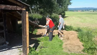 Abbruch alte Vereinshütte