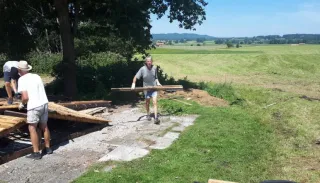 Abbruch alte Vereinshütte