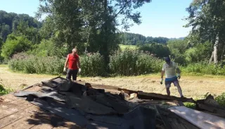 Abbruch alte Vereinshütte