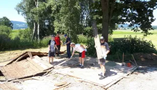 Abbruch alte Vereinshütte