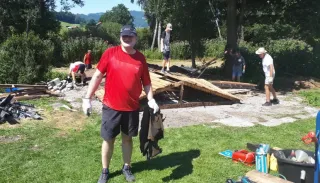 Abbruch alte Vereinshütte