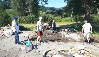 Abbruch alte Vereinshütte